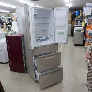 ▷ 冷蔵庫 441L 2014年製 日立 R-F440D フレンチドア 6ドア 大型 400L