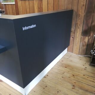 【中古】店舗用L字レジカウンター台の画像