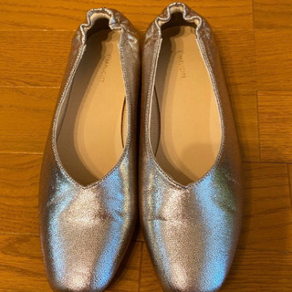 シルバー  スリッポン シューズ