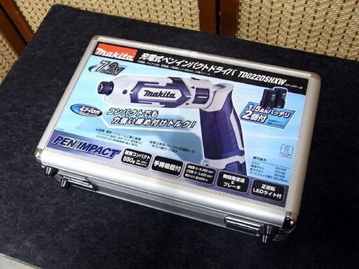 新品 マキタ 7.2V 充電式 ペン インパクト ドライバ TD022DSHXW 白 バッテリ 2個付 ホワイト makita 未使用
