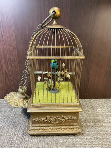激レア!!アンティーク 鳥かご ゼンマイ式