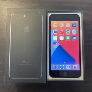 【値下げ】iPhone7Plus ジェットブラック 256GB ...