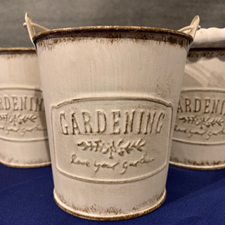 取引先決定★ブリキ缶☆バケツ缶☆5個セットの画像