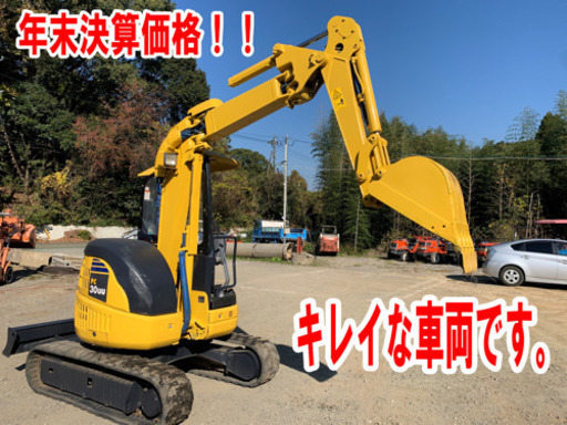 コマツ ユンボ バックフォー【PC28UUー3型】ディーゼル　現車確認・試乗OK!!陸送手配も出来ます。日立 コベルコ クボタ