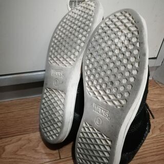 VANS　バンス　スニーカー 　ローカットスニーカー　ブラック　スエード　US8の画像