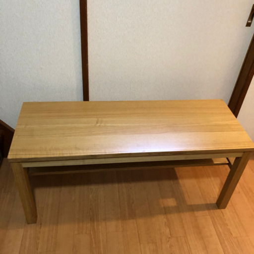無印良品　無垢材　ベンチ　ダイニング