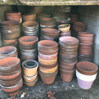 譲ります! 素焼き植木鉢 多数 中古