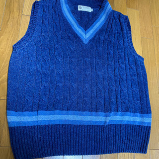 Alderney インディゴコットン　チルデンベスト Alderney インディゴコットン チルデンベスト