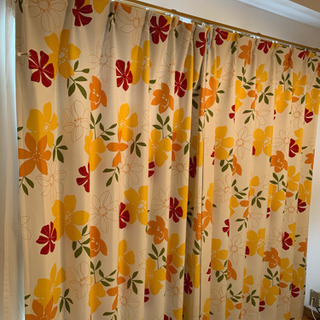 値下げ☆【ニトリ】カーテン 花柄 美品の画像