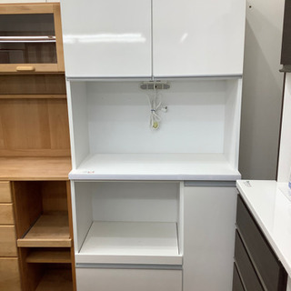 土井インテリヤ工業 レンジボード 収納家具 キッチン家具 ホワイト キッチン収納 レンジボード 土井インテリヤ工業 14080円