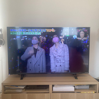 FUNAI 50型液晶テレビ、IKEA テレビ台