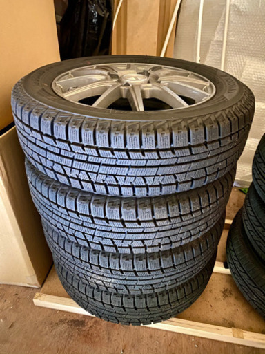 スタッドレスタイヤ&アルミホイール 155/65R13 使用期間1ヶ月 美品