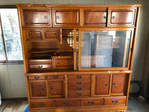 欅 茶箪笥 ケヤキ 収納家具 高級家具