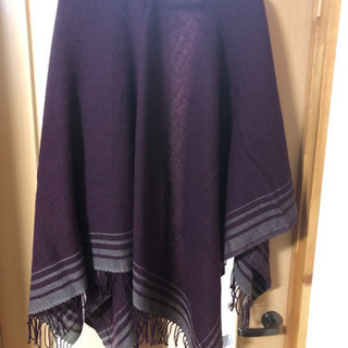 UNIQLO 2wayストール　ワインレッド の画像