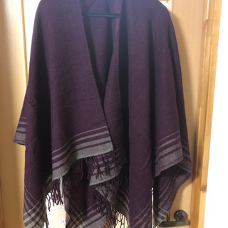 UNIQLO 2wayストール　ワインレッド 