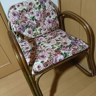 花柄バンブーチェア