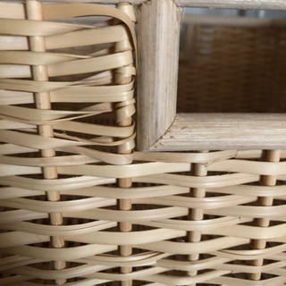 【無印良品】重なるブリ材角型バスケット・中の画像