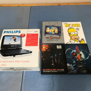 アメリカリージョン　ポータブルDVDプレーヤーセット