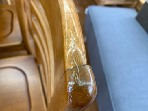 下収納付!ノーブランド品のダイニング5点セットです！