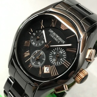 EA エンポリオアルマーニ クロノグラフクォーツ セラミカ AR−1410
