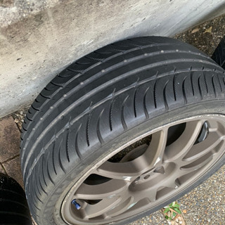 ワークエモーション17インチ　7jオフセット32pcd100 4本セットタイヤホイール4本セットの画像