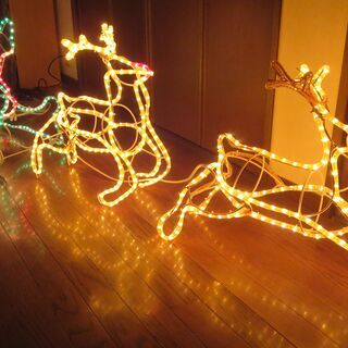 トナカイ　サンタ　イルミネーション　モチーフライト　難あり　立体型