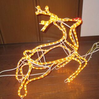 トナカイ　サンタ　イルミネーション　モチーフライト　難あり　立体型の画像