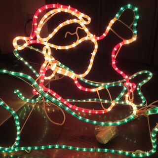 トナカイ　サンタ　イルミネーション　モチーフライト　難あり　立体型の画像