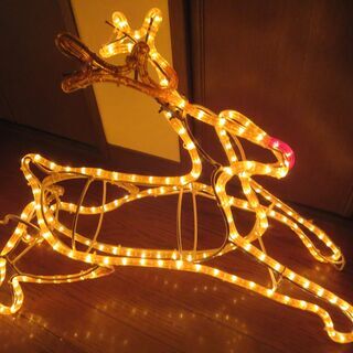 トナカイ　サンタ　イルミネーション　モチーフライト　難あり　立体型の画像