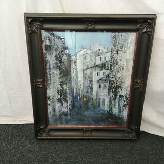 【現地取引限定】【一部ひび確認】☆絵画☆　油絵　無名