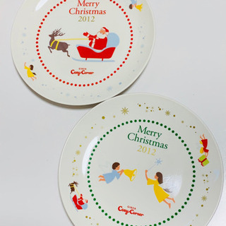 2012  クリスマス　プレート　2枚