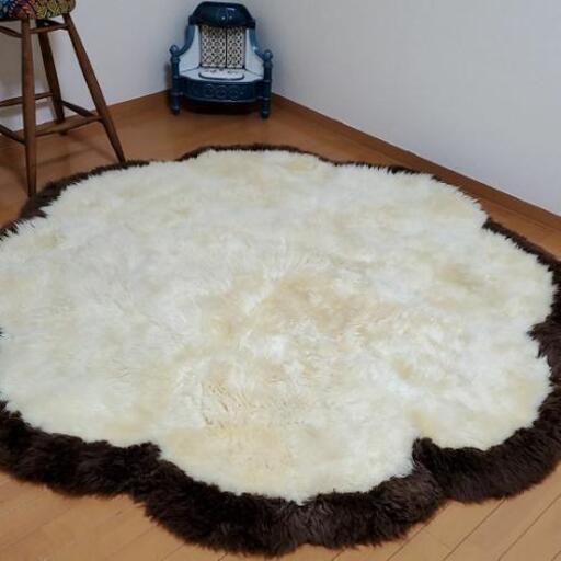 シープスキン　ムートン　ラグ　じゅうたん　絨毯　ニュージーランド製品　インテリア　ラグ