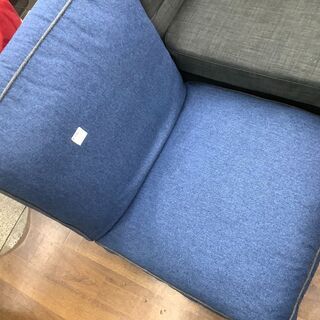 スチールレッグソファー　ハルモニア　1人掛け　ネイビー