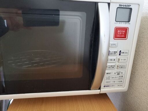 発送 手渡し可 SHARP 電子レンジ RE-S15C 2010年製 50/60Hz 中古　耐熱皿 家電　オーブンレンジ シャープ
