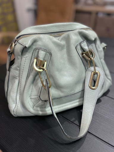 【値下げ】Chloe クロエ  バッグ　パラティ　くすみグリーン