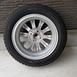 (1シーズン使用) スタッドレスタイヤホイールセット / 155/65R14 / YOKOHAMA ヨコハマ アイスガード5 IG50プラス / ダイハツ　タントで使用