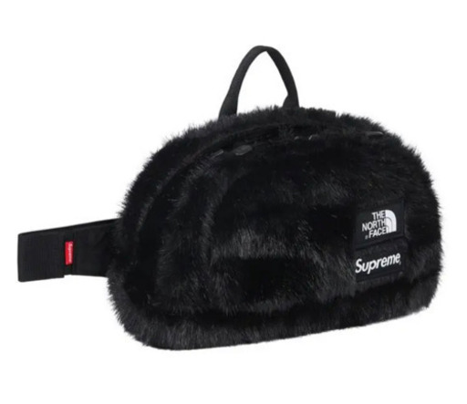 Supreme The North Face Faux Fur Waist Bagウエストバッグ シュプリーム ノースフェイス　ショルダーバッグ ブラック　黒