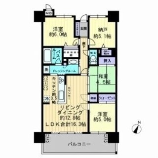 ❤️仲介手数料不要❤️サーパス桟橋通二丁目 最上階　4LDK