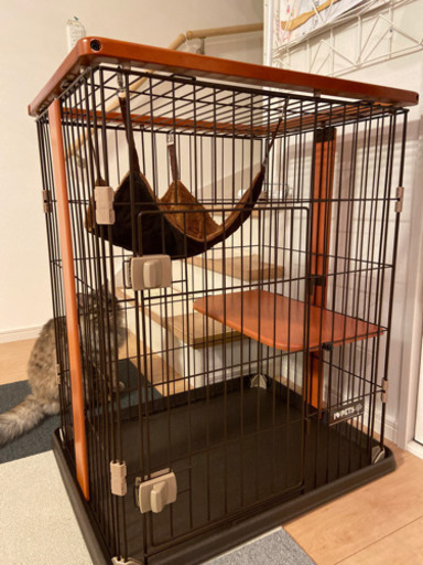 猫ケージ2段
