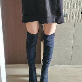 ザラ　スエード　ブーツ