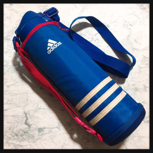 ご購入者様決定[adidas]Tiger保冷専用 大容量1~1.2ℓ？ステンレスボトル水筒 青