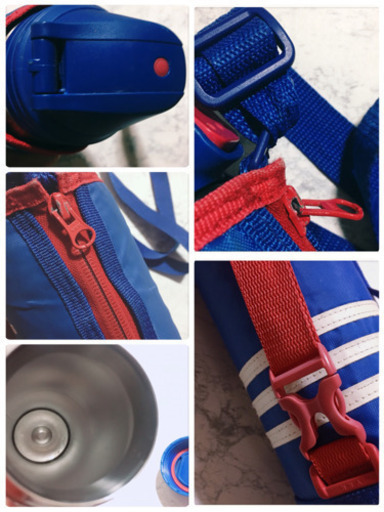 ご購入者様決定[adidas]Tiger保冷専用 大容量1~1.2ℓ？ステンレスボトル水筒 青