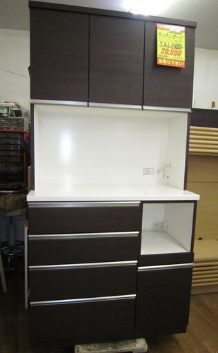 R074 NITORI キッチンボード、食器棚 幅100cm 美品