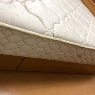 ワイドダブル 152cm アイシン精機 ベッド フランスベッド 低反発 ハード マットレスの画像