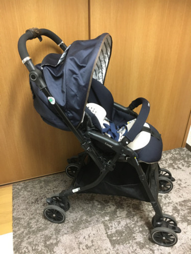 combiホワイトレーベル スゴカル4キャス compact エッグショック HH シリウスネイビー