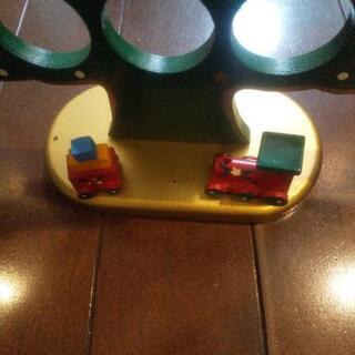 木製の卓上  クリスマスツリーのオーナメント  used  の画像