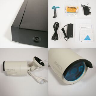新品】POE 防犯カメラ 8台 500万画素 IP67 OOSSXX 4TB