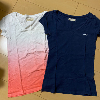ホリスター　ＶネックTシャツ　２点セット