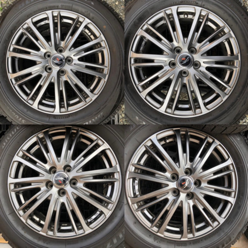 215/60R16 ブリヂストン VRX スタッドレス バリ山 フォレスター レガシー アルミホイール付き 送料無料　5H PCD10