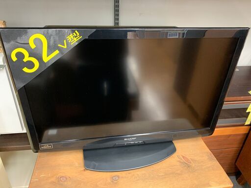 シャープ　32インチ液晶テレビ　LC-32V5　2011年製　リモコン蓋破損